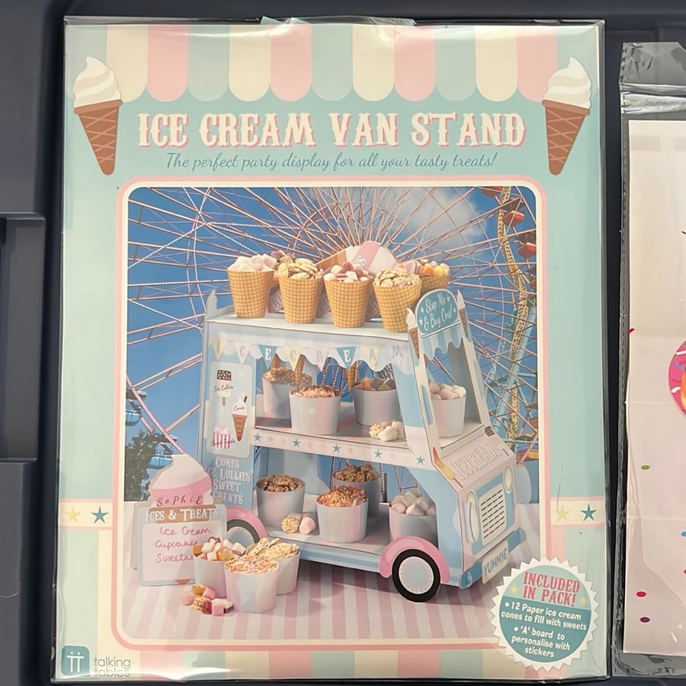 Ice cream party decor